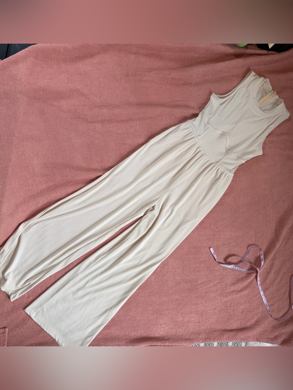 Closet Cream Wide-Leg Sleeveless Jumpsuit